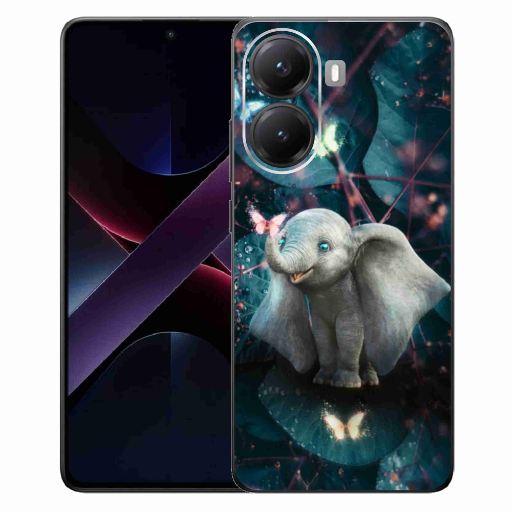 Gelový kryt mmCase na Xiaomi Poco X7 Pro 5G - roztomilý slon