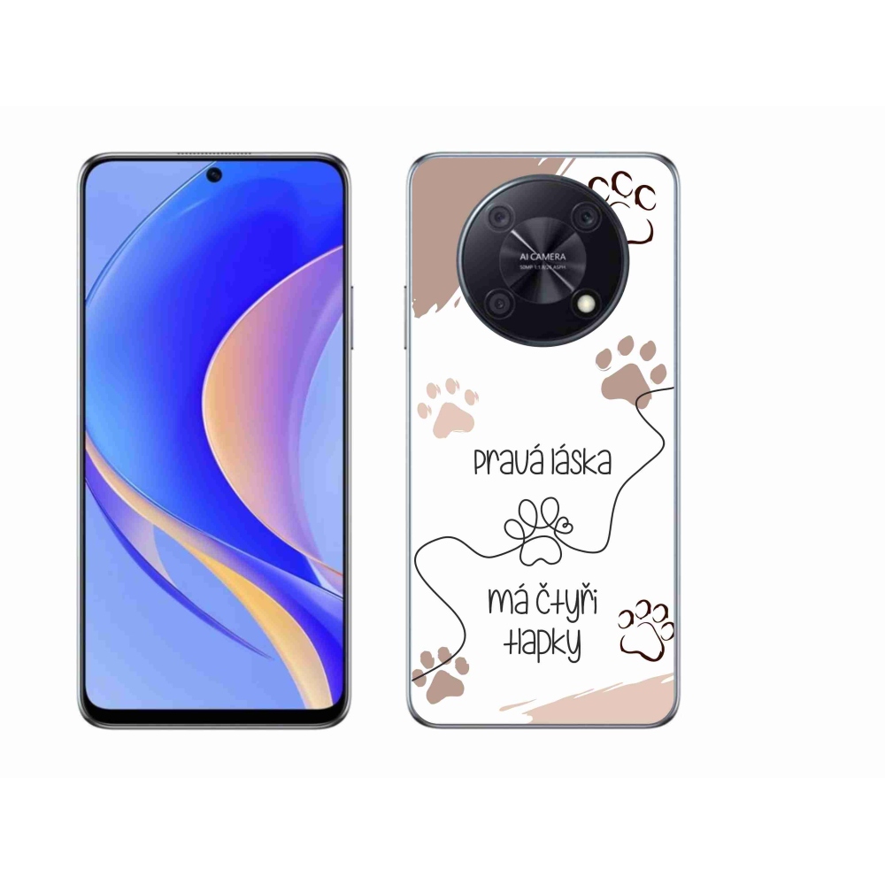 Gelový kryt mmCase na Huawei Nova Y90 - psí motiv 1 bílé pozadí