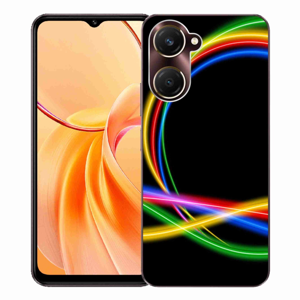 Gelový kryt mmCase na Vivo Y28s 5G - neonové kruhy