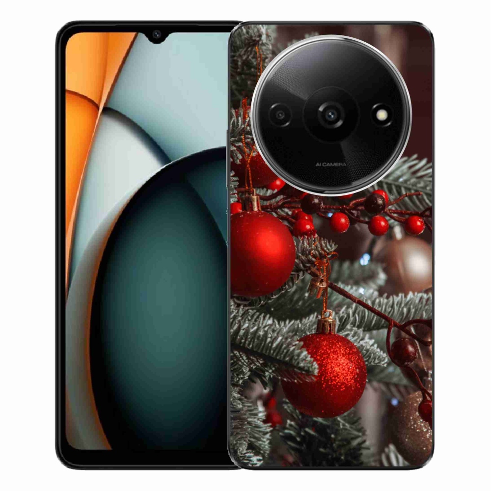 Gelový kryt mmCase na Xiaomi Redmi A3 - vánoční ozdoby 2