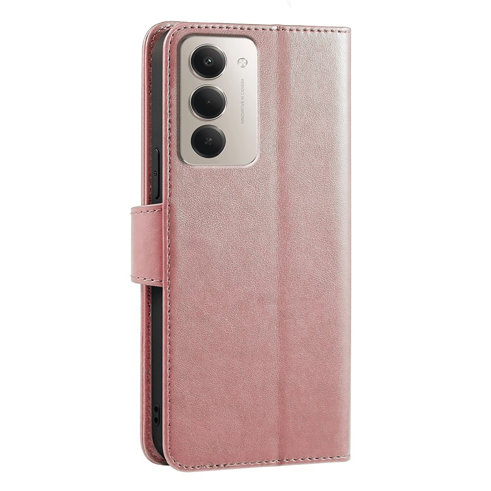 Holder knížkové pouzdro na Xiaomi Redmi 15 5G (169mm) - růžovozlaté