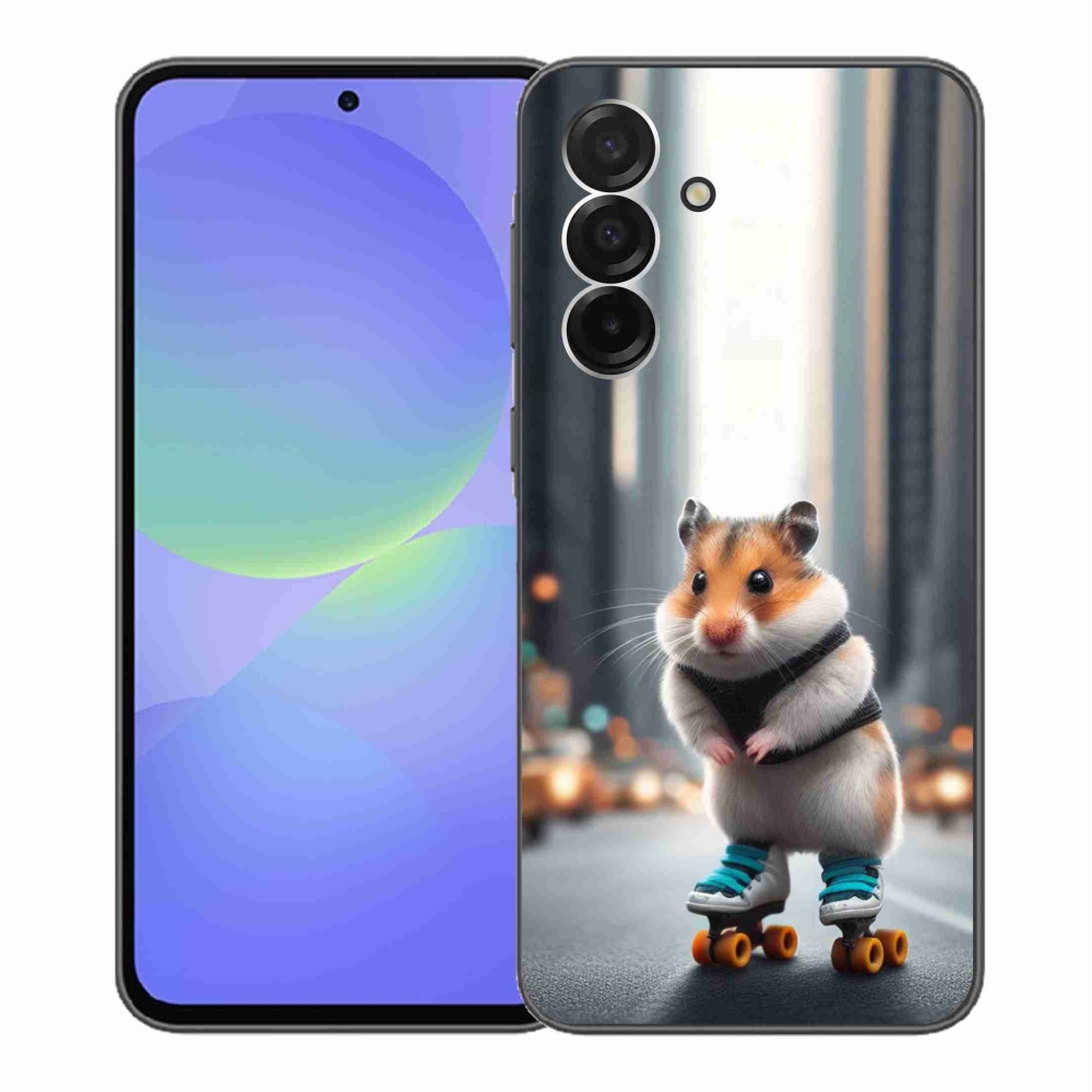 Gelový kryt mmCase na Samsung Galaxy A36 5G - křeček na bruslích
