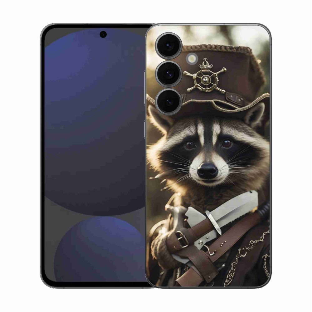 Gelový kryt mmCase na Samsung Galaxy S25 FE - mýval v uniformě