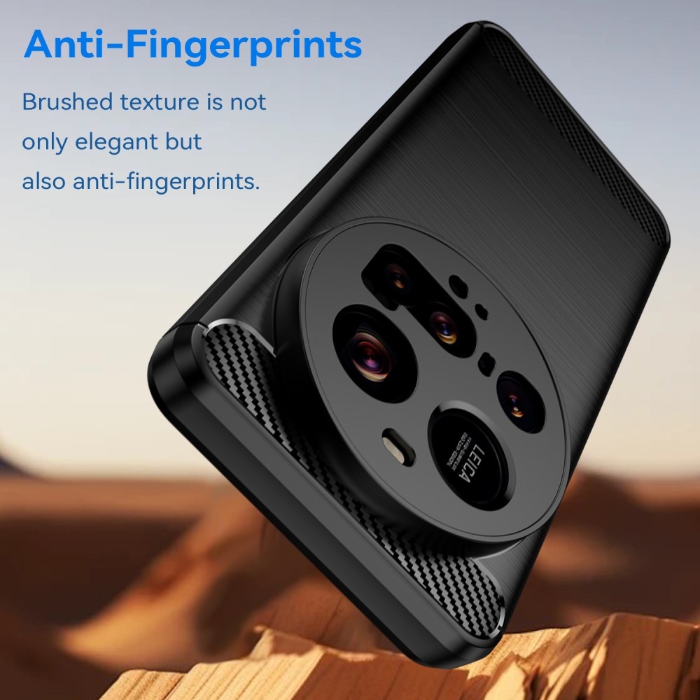 Carbon odolný gelový obal na Xiaomi 15 Ultra - černý