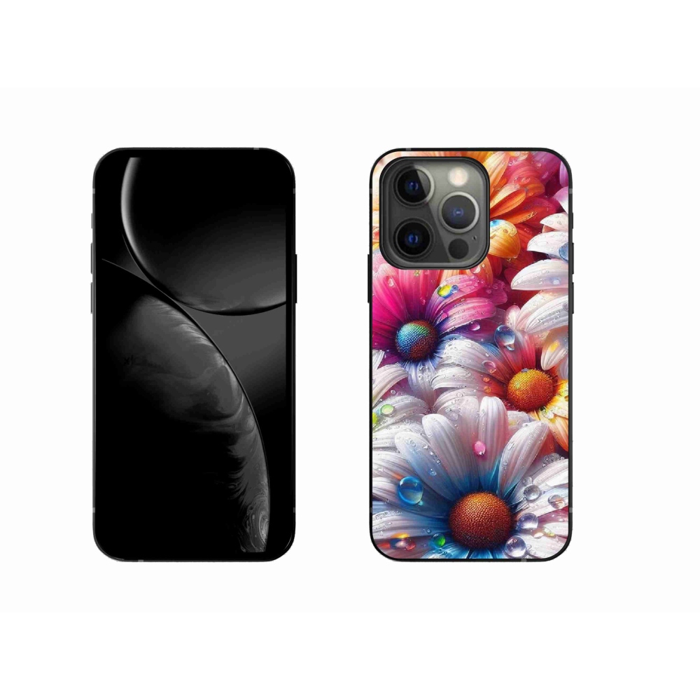 Gelový kryt mmCase na iPhone 13 Pro 6.1 - barevné kopretiny