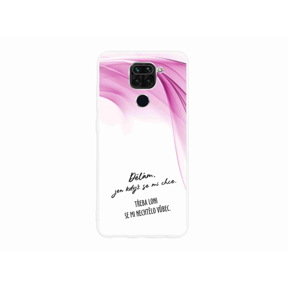 Gelový kryt mmCase na Xiaomi Redmi Note 9 - vtipný text 12 bílé pozadí