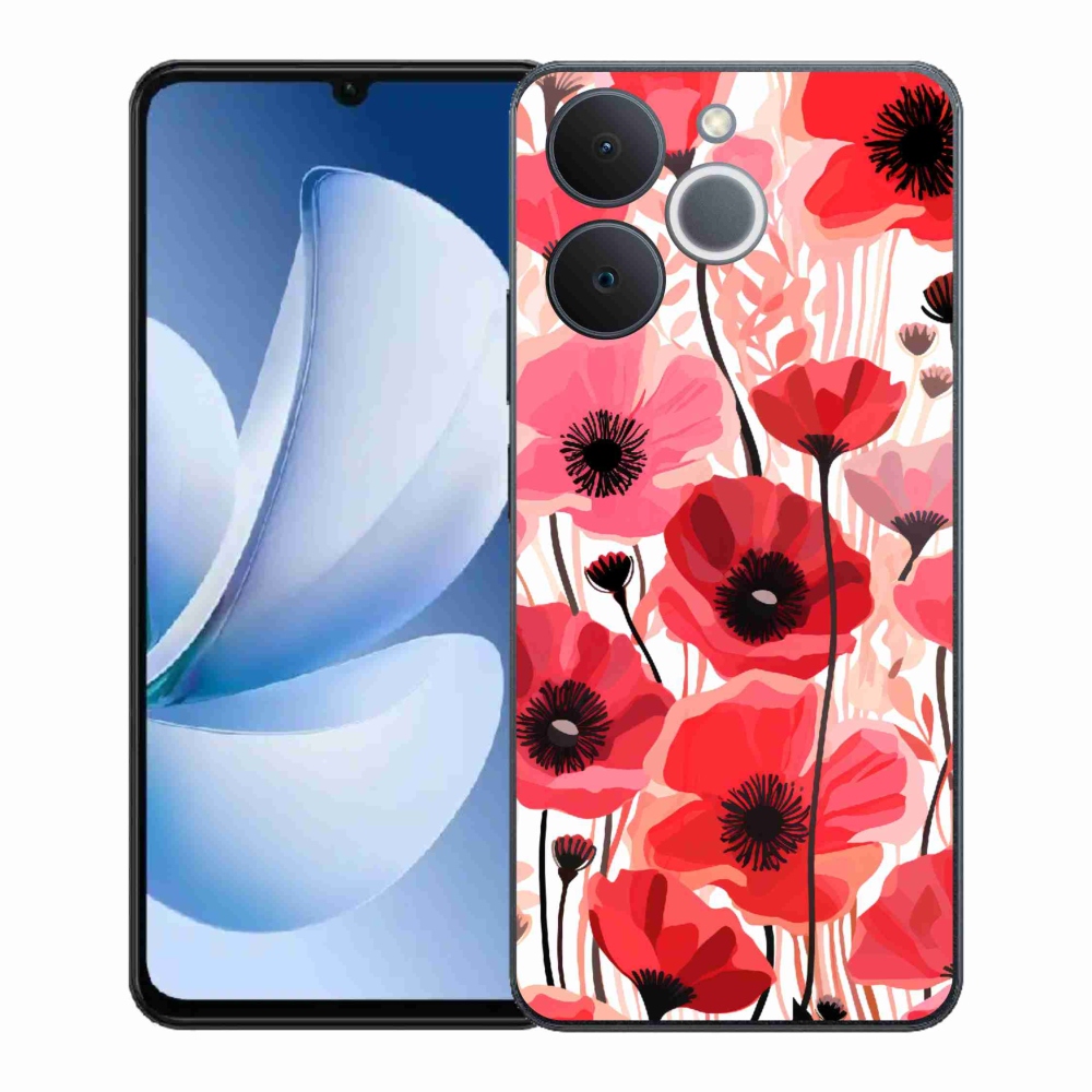 Gelový kryt mmCase na Realme Note 70T - vlčí mák 1