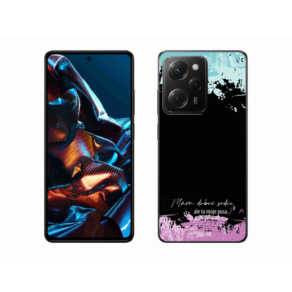 Gelový kryt mmCase na Xiaomi Poco X5 Pro 5G - vtipný text 3 černé pozadí