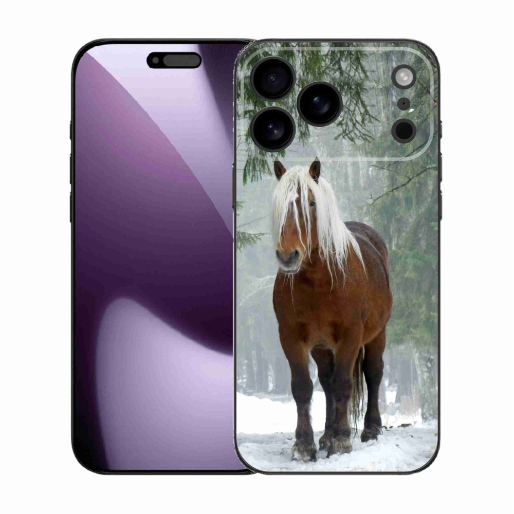 Gelový kryt mmCase na iPhone 17 Pro Max - kůň v lese