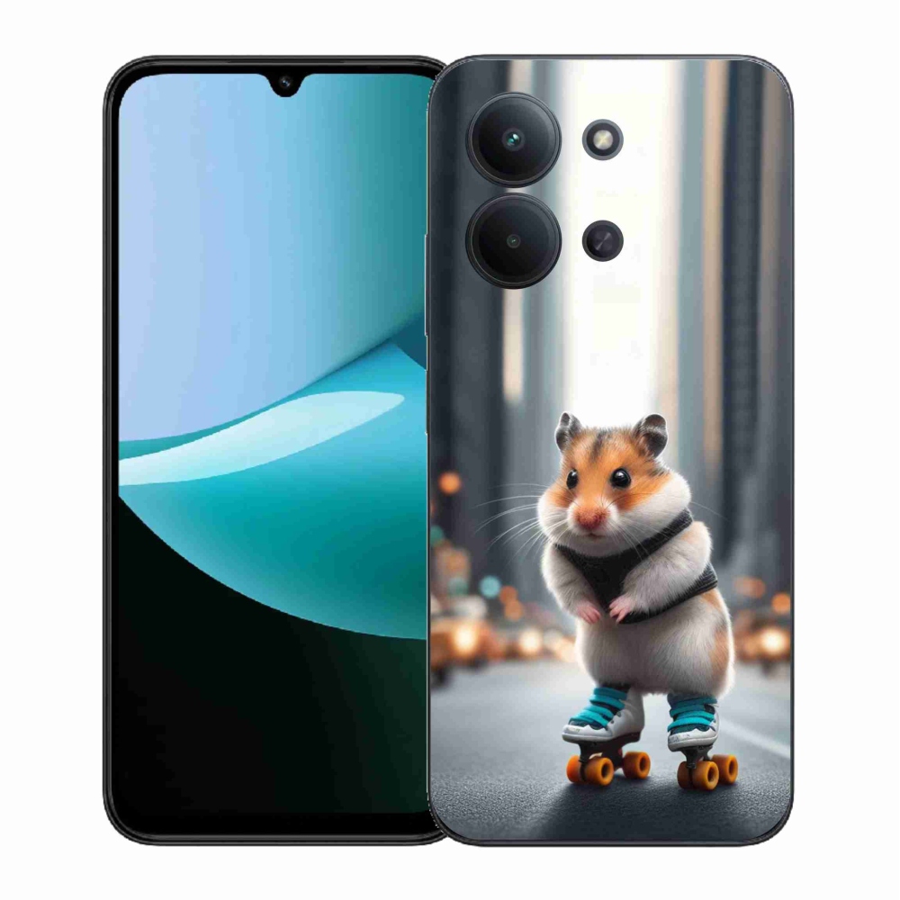 Gelový kryt mmCase na Xiaomi Redmi 15C 4G (171mm)/Poco C85 4G (171mm) - křeček na bruslích
