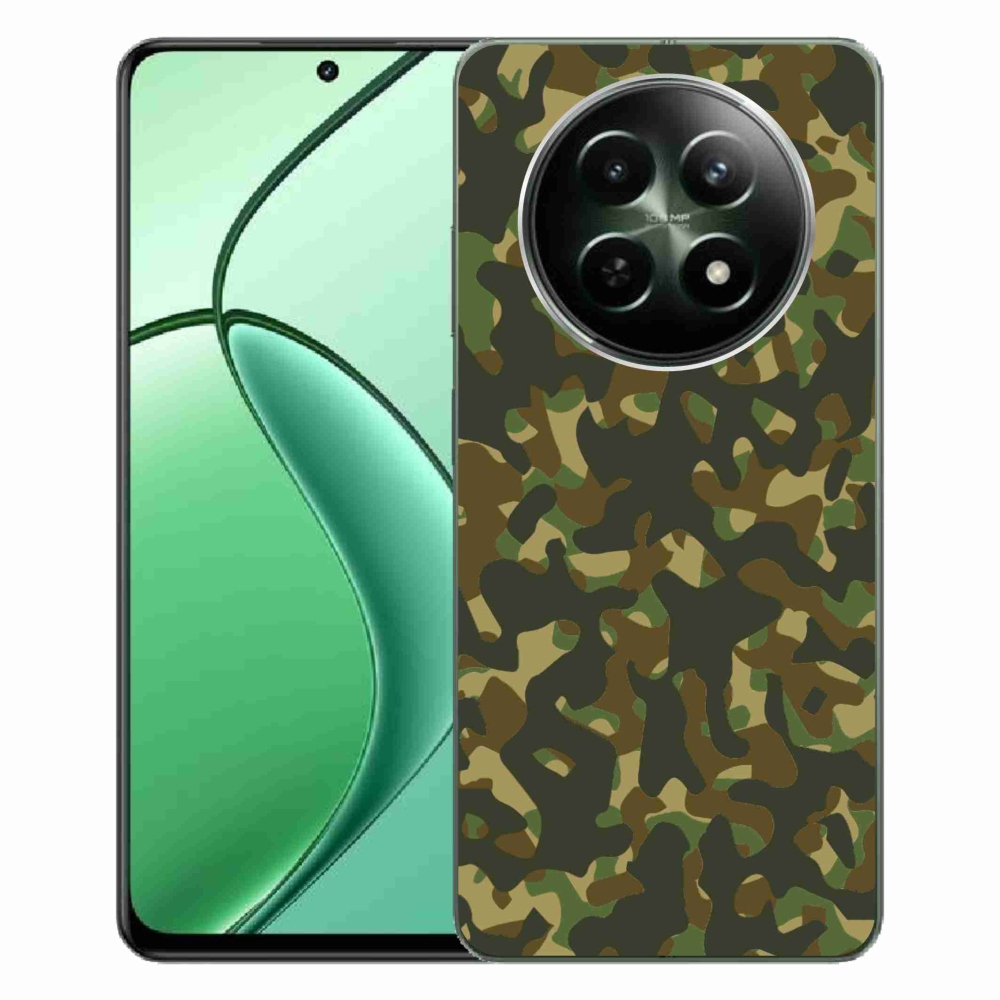 Gelový kryt mmCase na Realme 12 5G/12x 5G - maskáčový vzor 1
