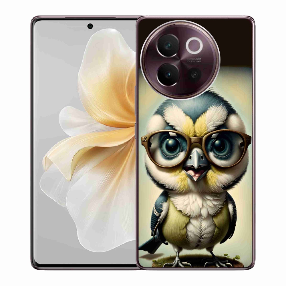 Gelový kryt mmCase na Vivo V40 Lite 5G - mládě s brýlemi