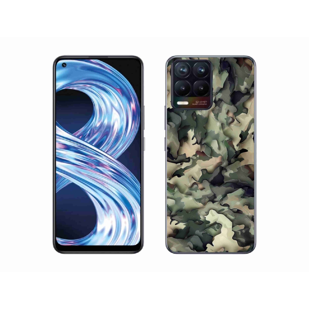 Gelový kryt mmCase na Realme 8 Pro - maskáčový vzor 9