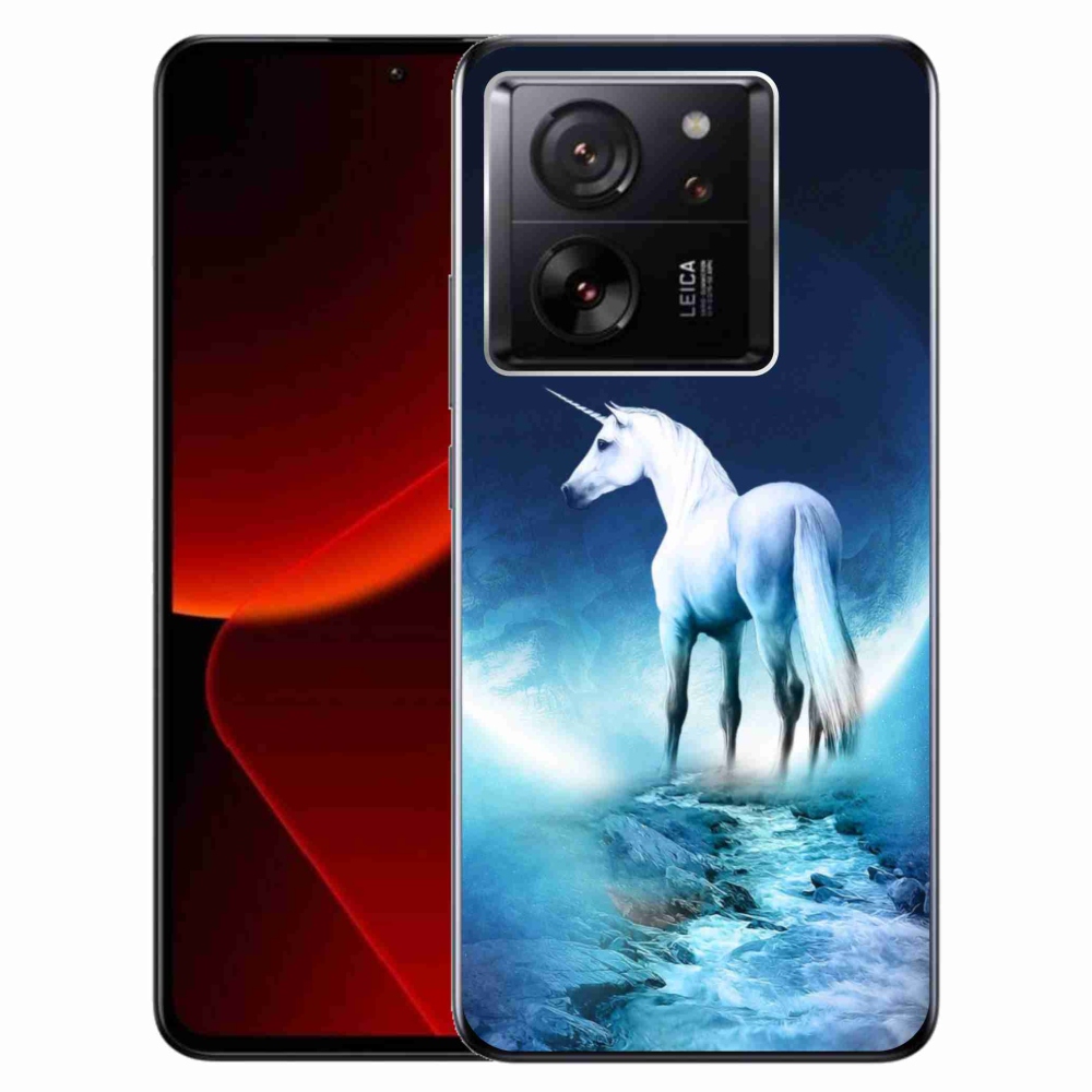 Gelový kryt mmCase na Xiaomi 13T/13T Pro - bílý jednorožec
