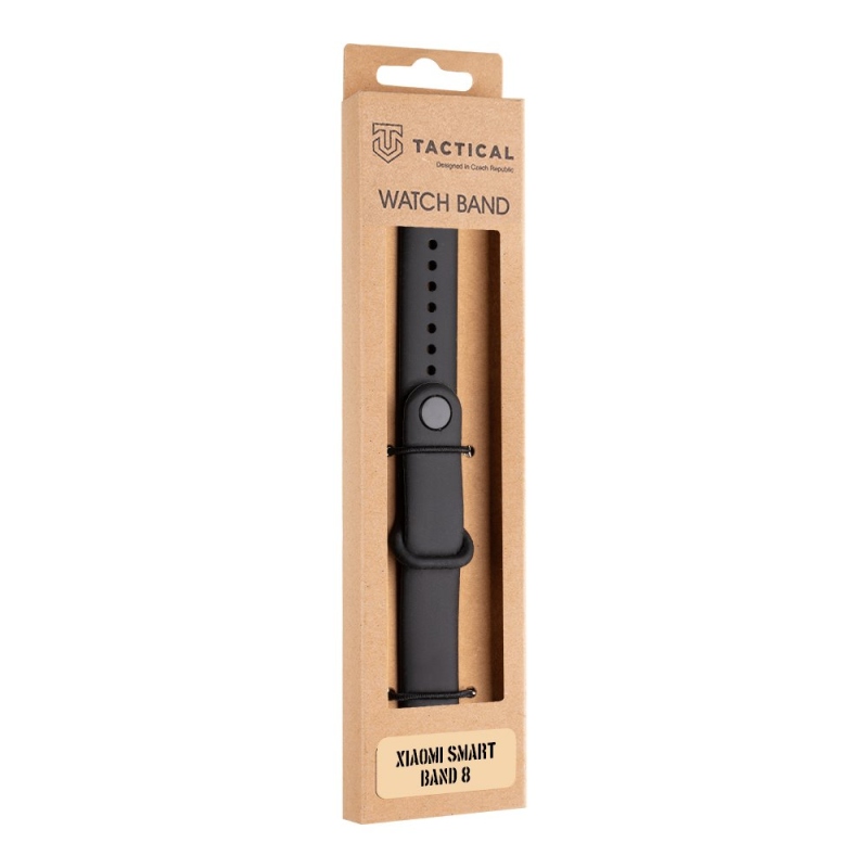 Tactical 846 Silikonový Řemínek pro Xiaomi Smart Band 8 Black