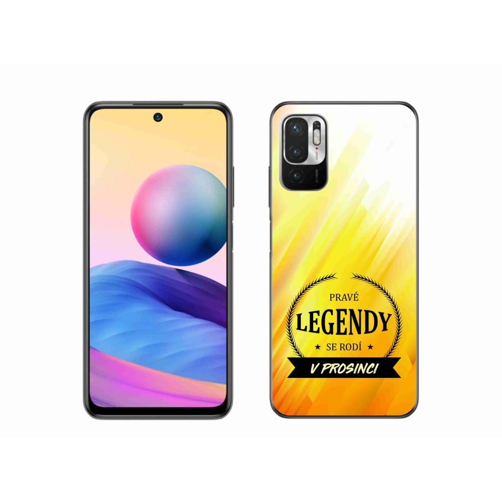 Gelový kryt mmCase na Xiaomi Poco M3 Pro/5G - legendy v prosinci žluté pozadí