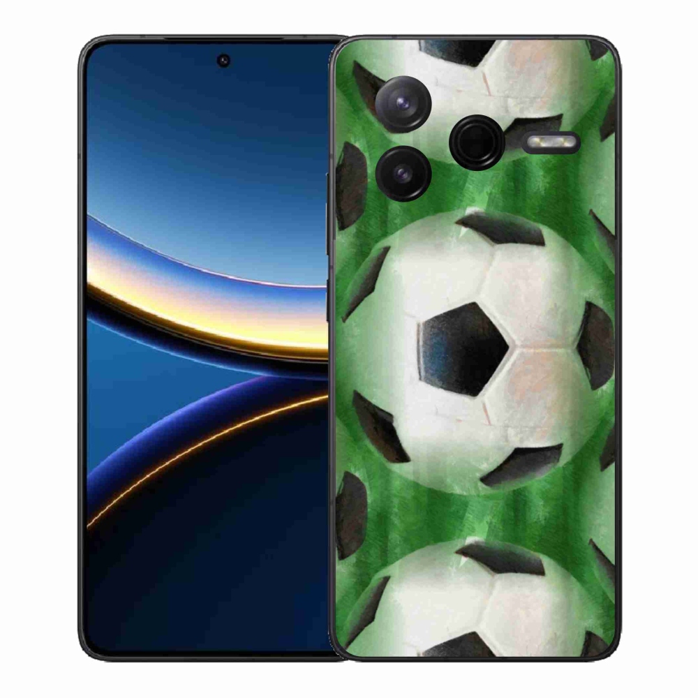 Gelový kryt mmCase na Xiaomi Poco F7 Pro - fotbalový míč