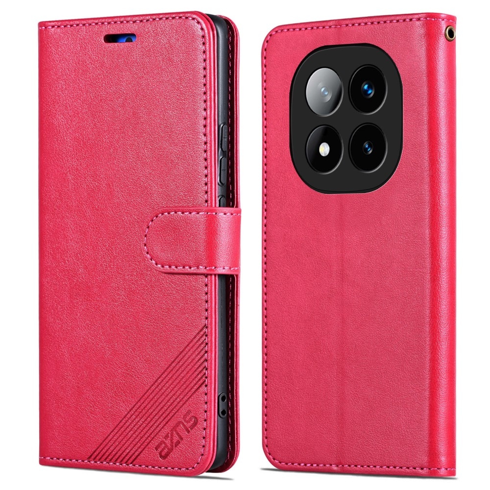 AZNS knížkové pouzdro na Xiaomi Redmi Note 14 Pro 5G/Poco X7 5G - červené