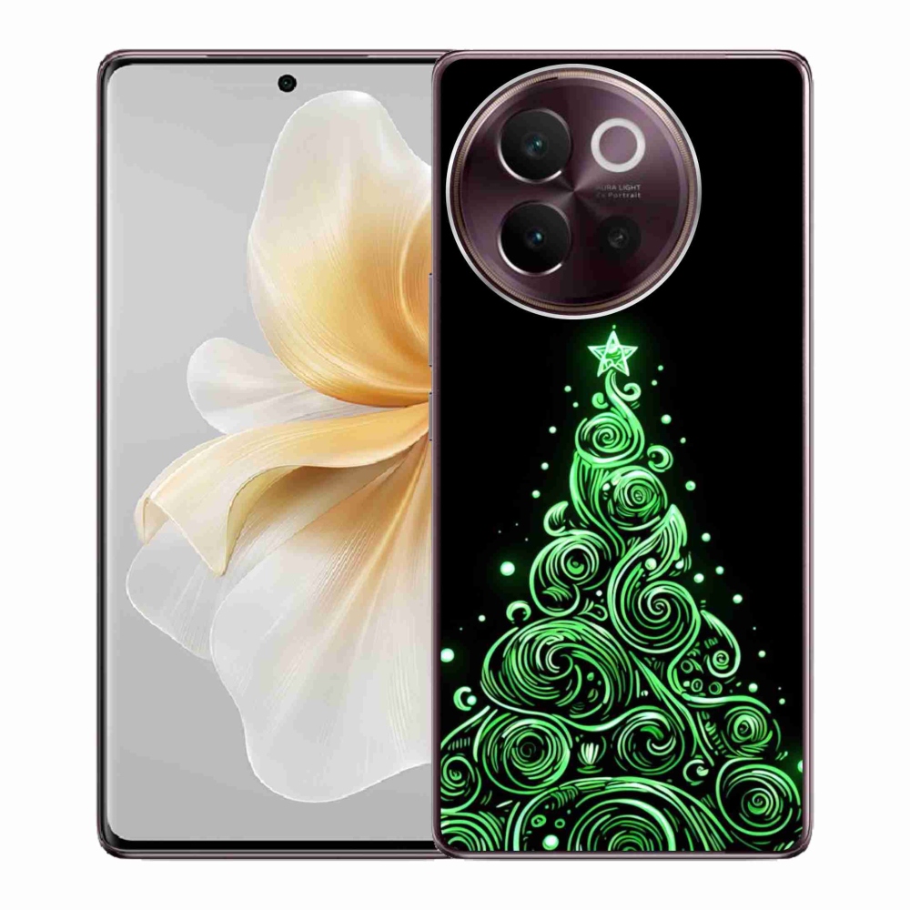 Gelový kryt mmCase na Vivo V40 Lite 5G - neonový vánoční stromek 3