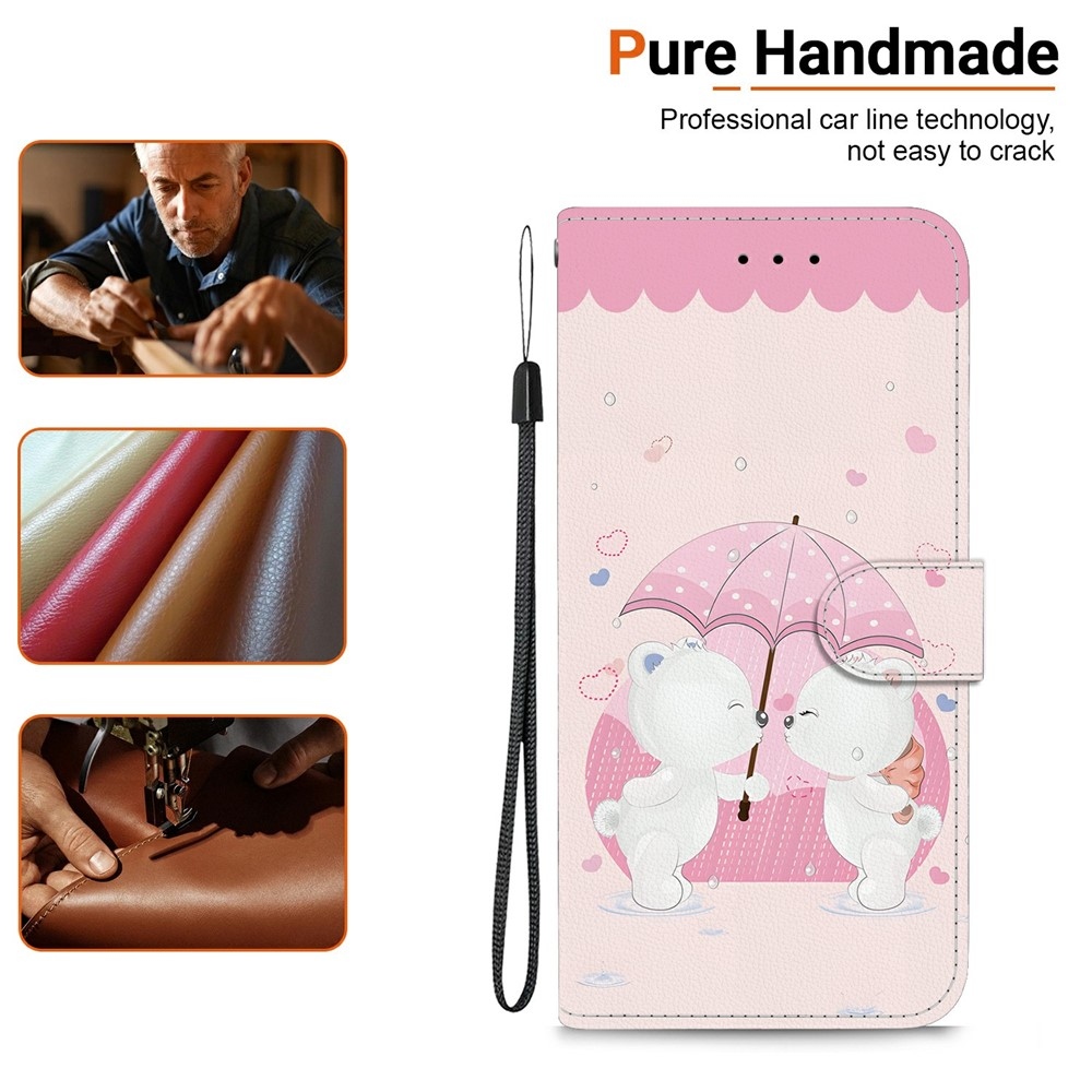 Versatile knížkové pouzdro na Xiaomi Redmi 15 4G (171mm) - medvídci