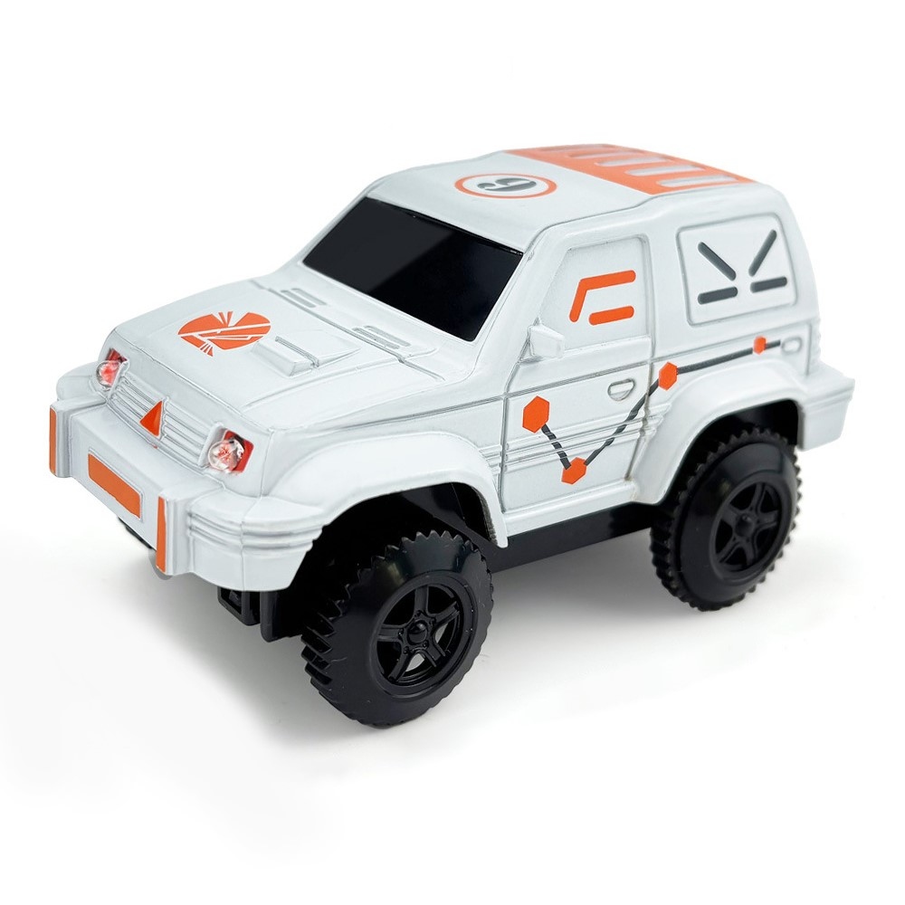 Svítící terénní Jeep – bílý