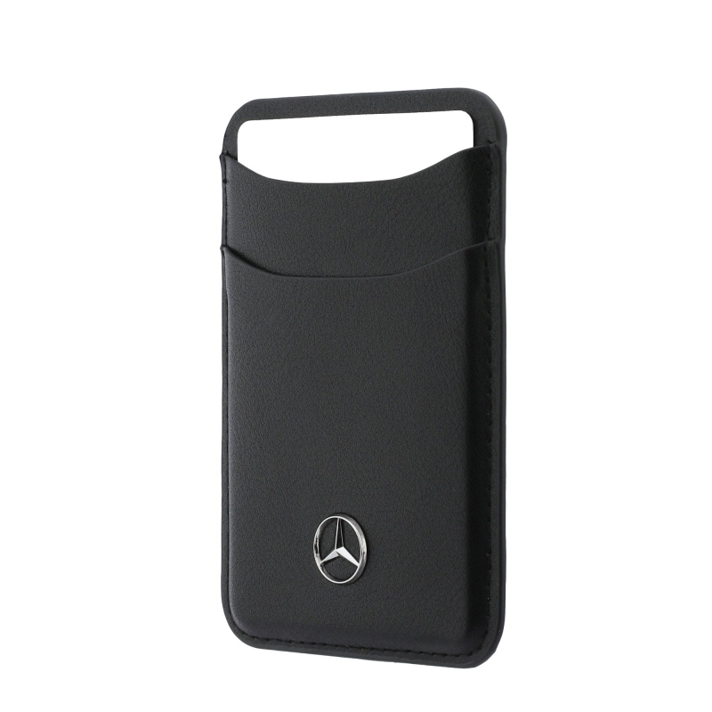 Mercedes PU Leather MagSafe Card Holder Peněženka Black