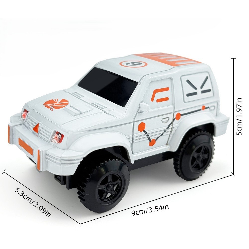 Svítící terénní Jeep – bílý