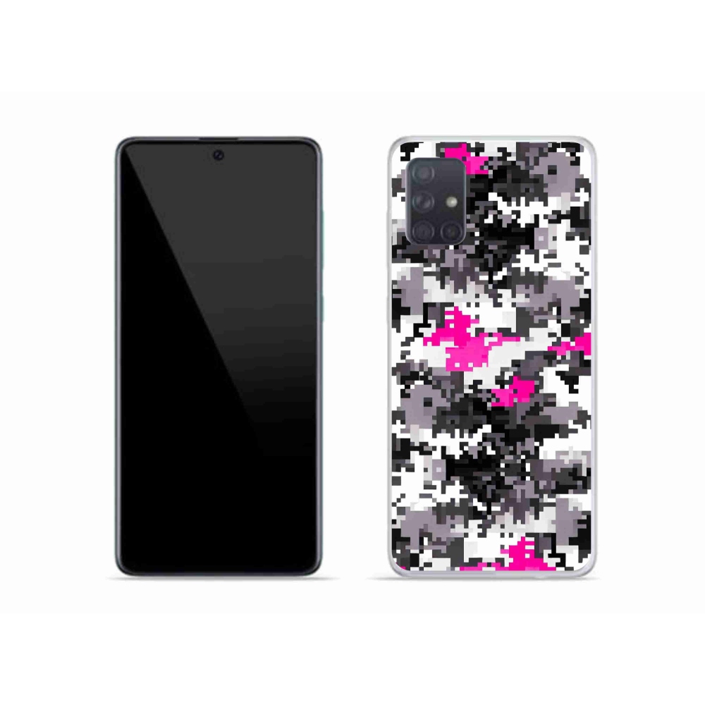 Gelový kryt mmCase na Samsung Galaxy A51 - maskáčový vzor 4