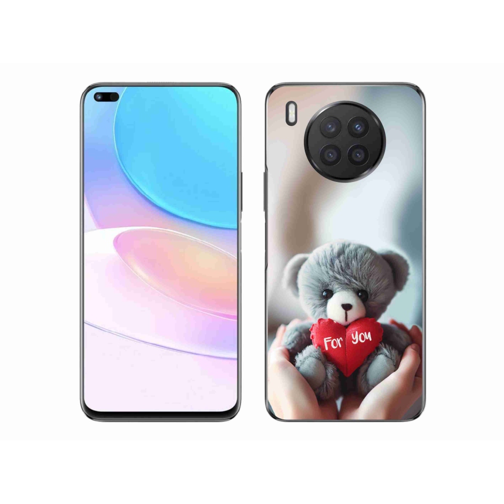 Gelový kryt mmCase na Huawei Nova 8i - medvídek pro zamilované