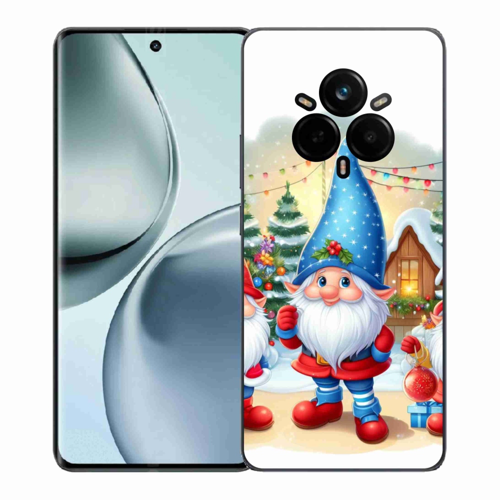 Gelový kryt mmCase na Realme 14 Pro+ 5G - vánoční skřítci