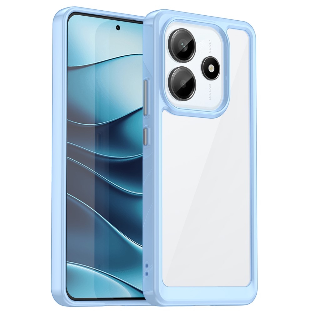 Gelový obal s pevnými zády na Xiaomi Redmi Note 14 5G - modrý