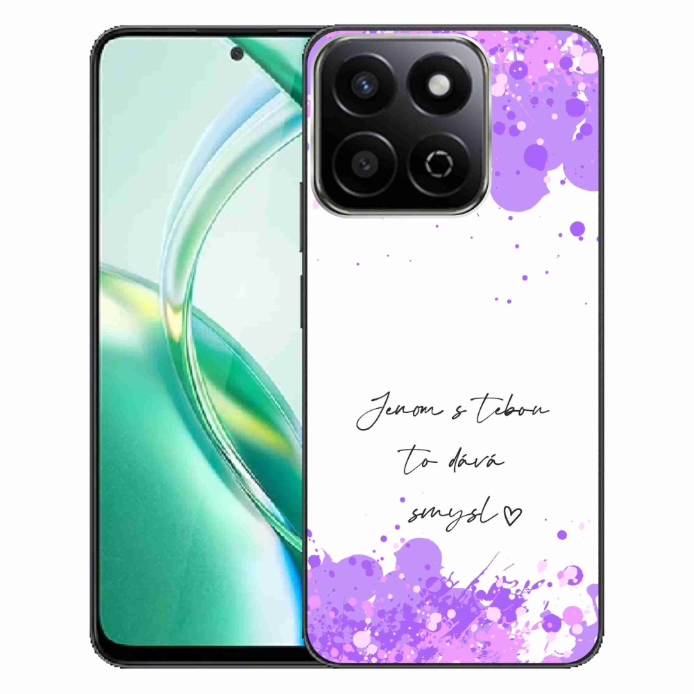 Gelový kryt mmCase na Honor 200 Smart 5G - zamilovaný text bílé pozadí