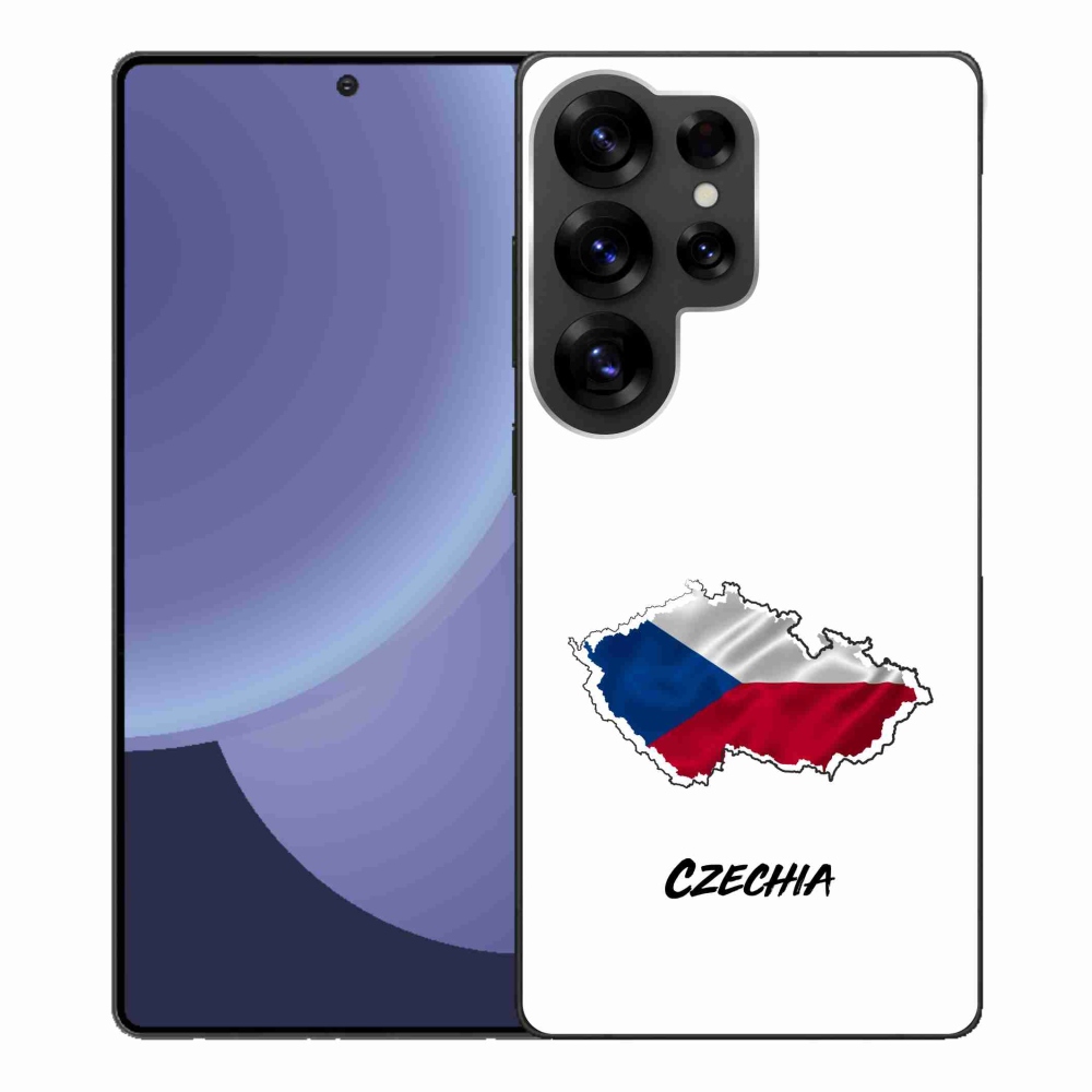 Gelový kryt mmCase na Samsung Galaxy S25 Ultra - Czechia bílé pozadí