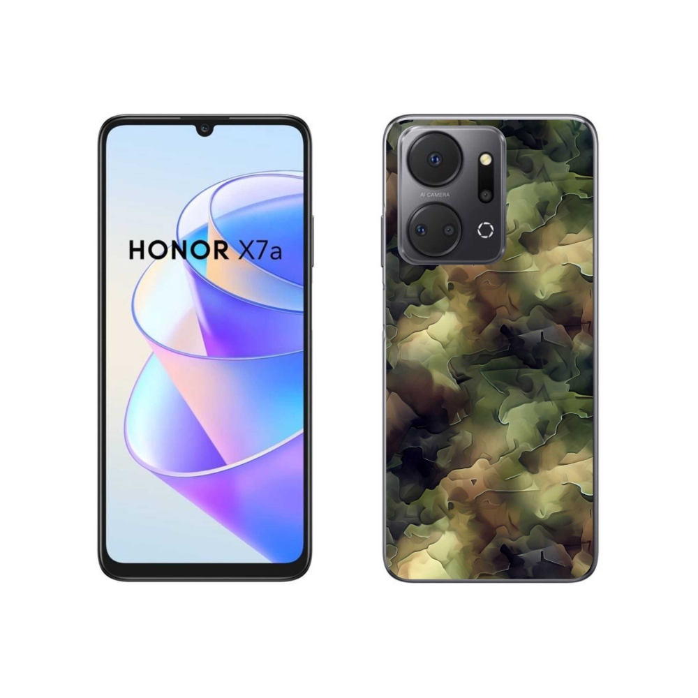 Gelový kryt mmCase na Honor X7a - maskáčový vzor 10