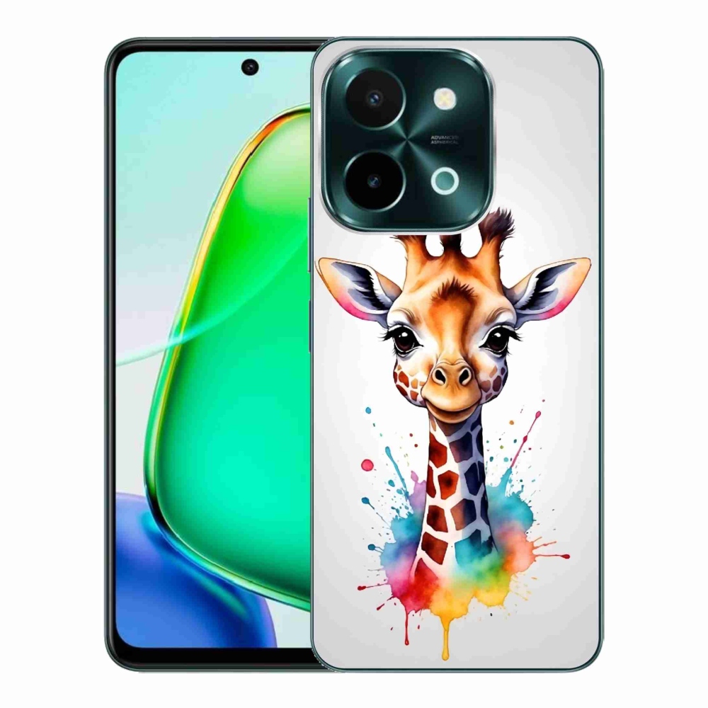 Gelový kryt mmCase na Vivo Y28 - žirafa 1