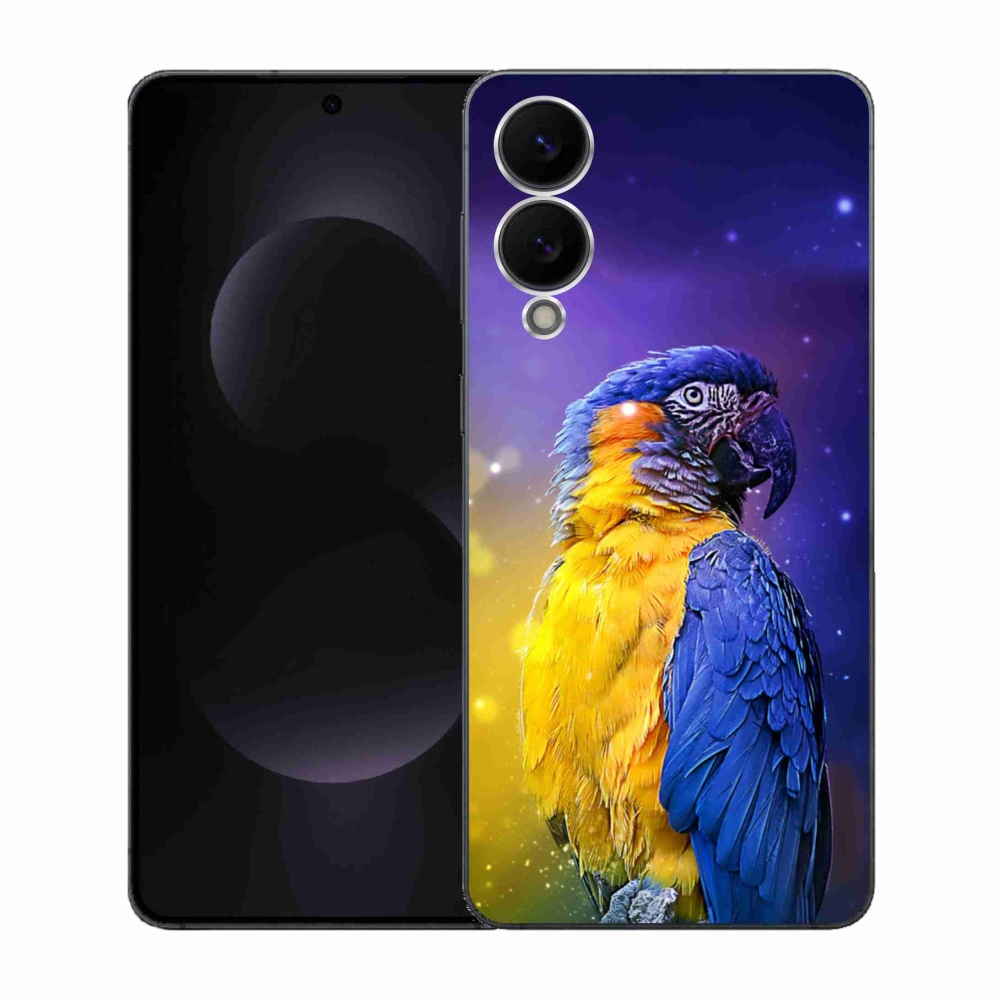 Gelový kryt mmCase na Samsung Galaxy S25 Edge - papoušek ara 1