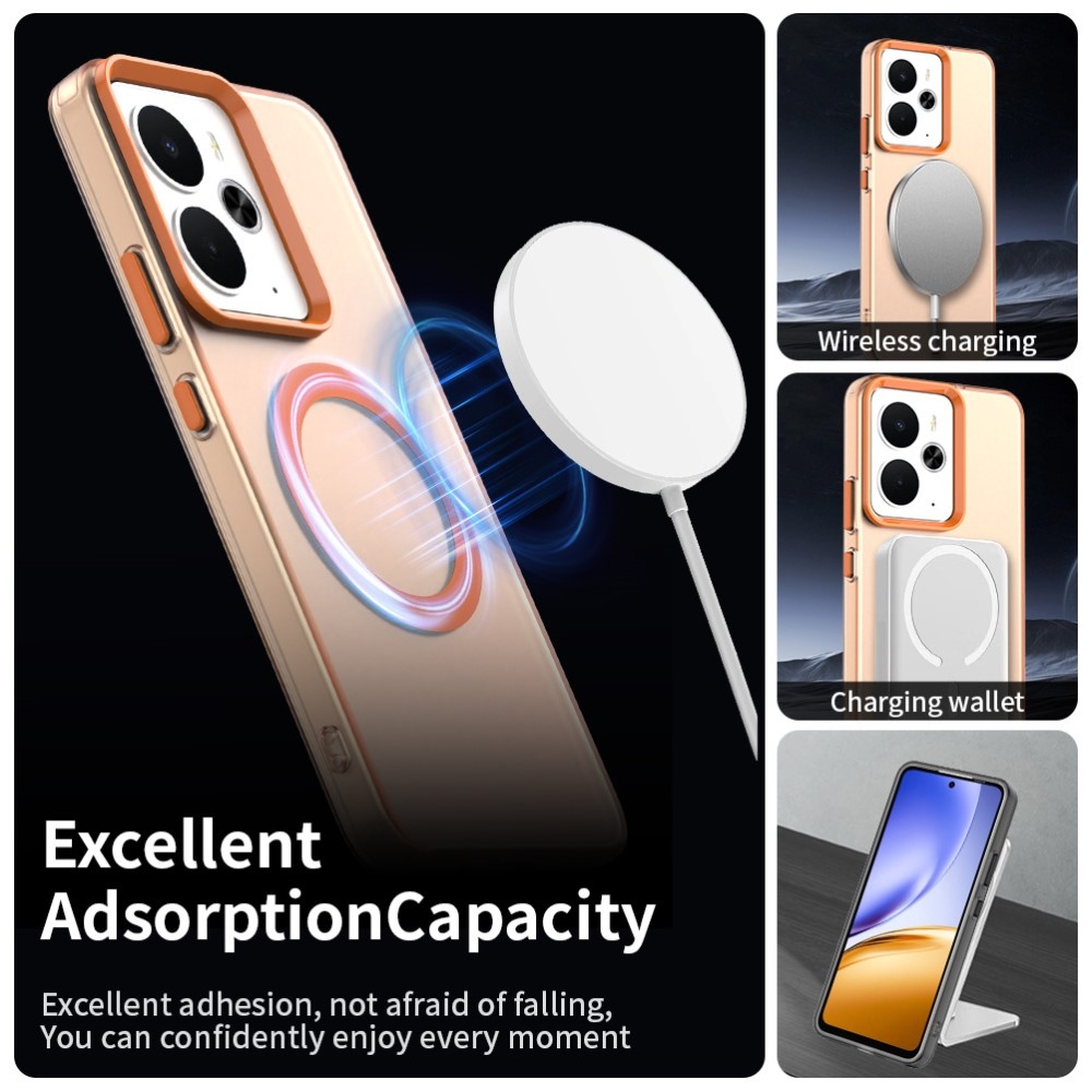Candy gelový obal s MagSafe na Realme 14 5G - oranžový