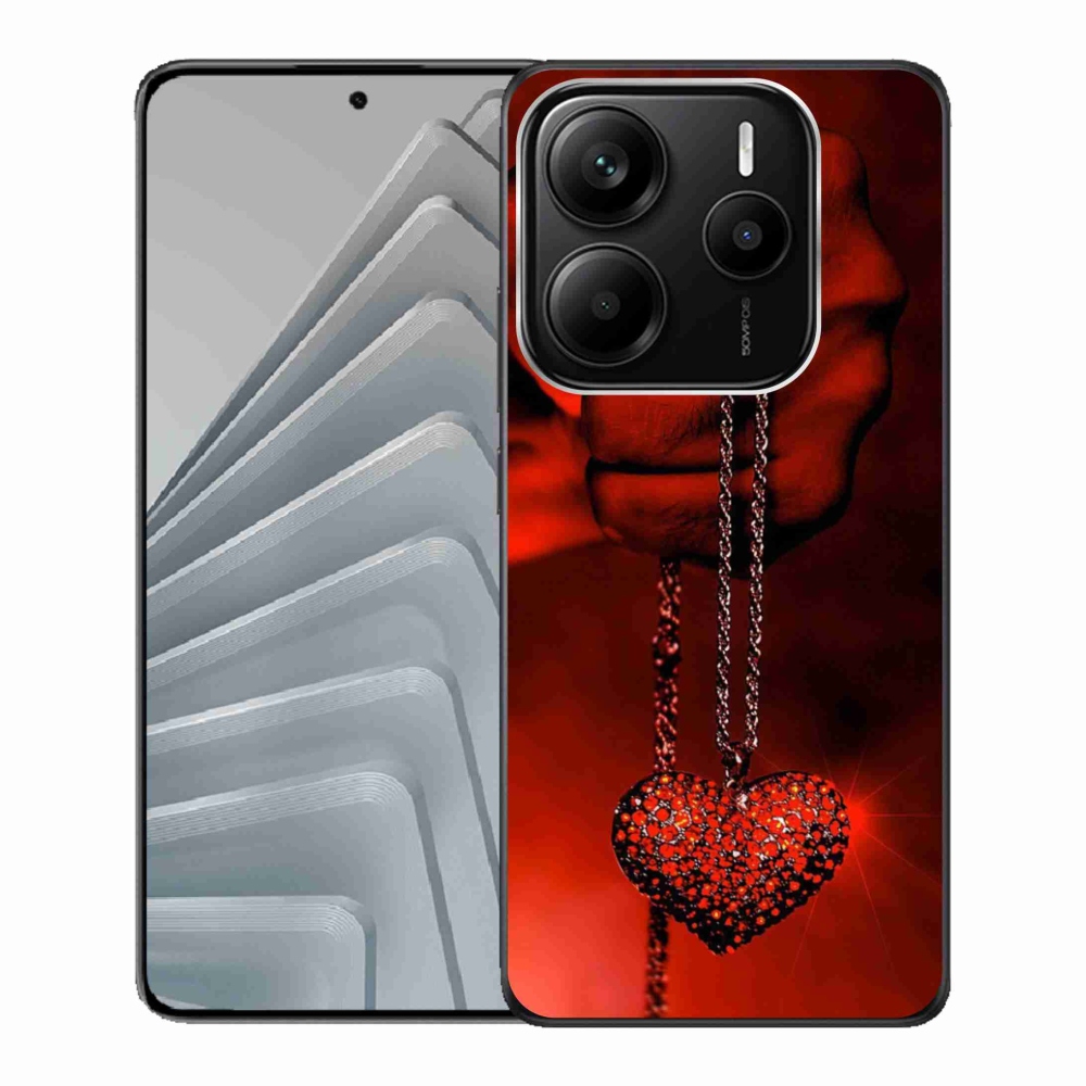 Gelový kryt mmCase na Xiaomi Redmi Note 14 5G - náhrdelník