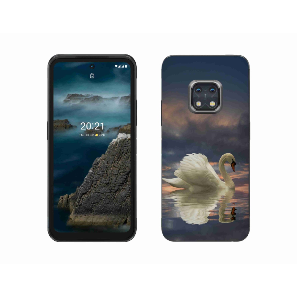 Gelový kryt mmCase na Nokia XR20 - labuť