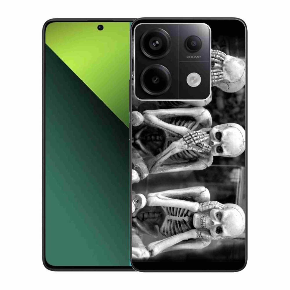 Gelový kryt mmCase na Xiaomi Redmi Note 13 Pro 5G/Poco X6 5G - kostlivci