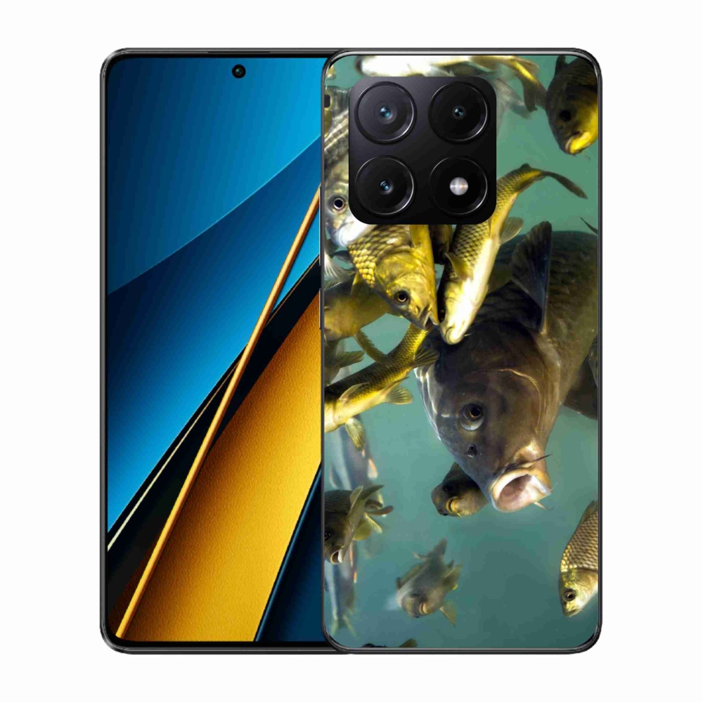 Gelový obal mmCase na Xiaomi Poco X6 Pro 5G - hejno ryb