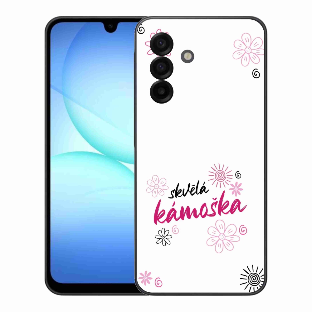 Gelový kryt mmCase na Samsung Galaxy A17 4G/5G - skvělá kámoška bílé pozadí