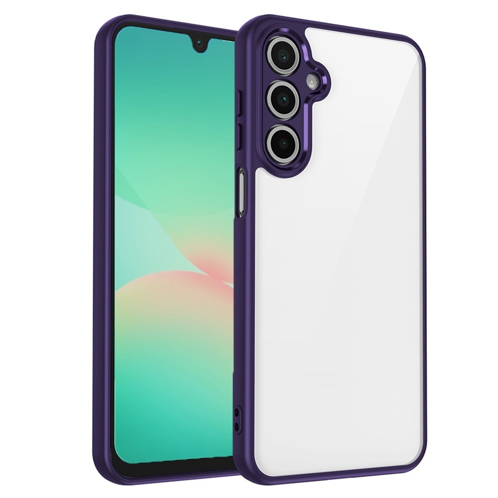 Back gelový obal s pevnými zády na Samsung Galaxy A17 5G - fialový