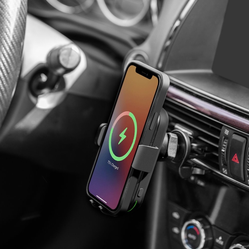 OBAL:ME GravCharger Bezdrátový Nabíjecí Držák do Auta 15W Black