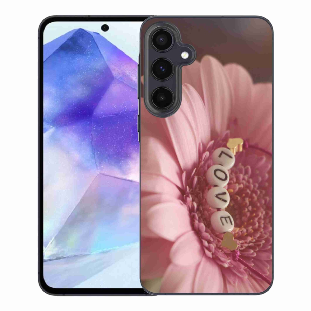 Gelový kryt mmCase na Samsung Galaxy A55 5G - přívěsek love