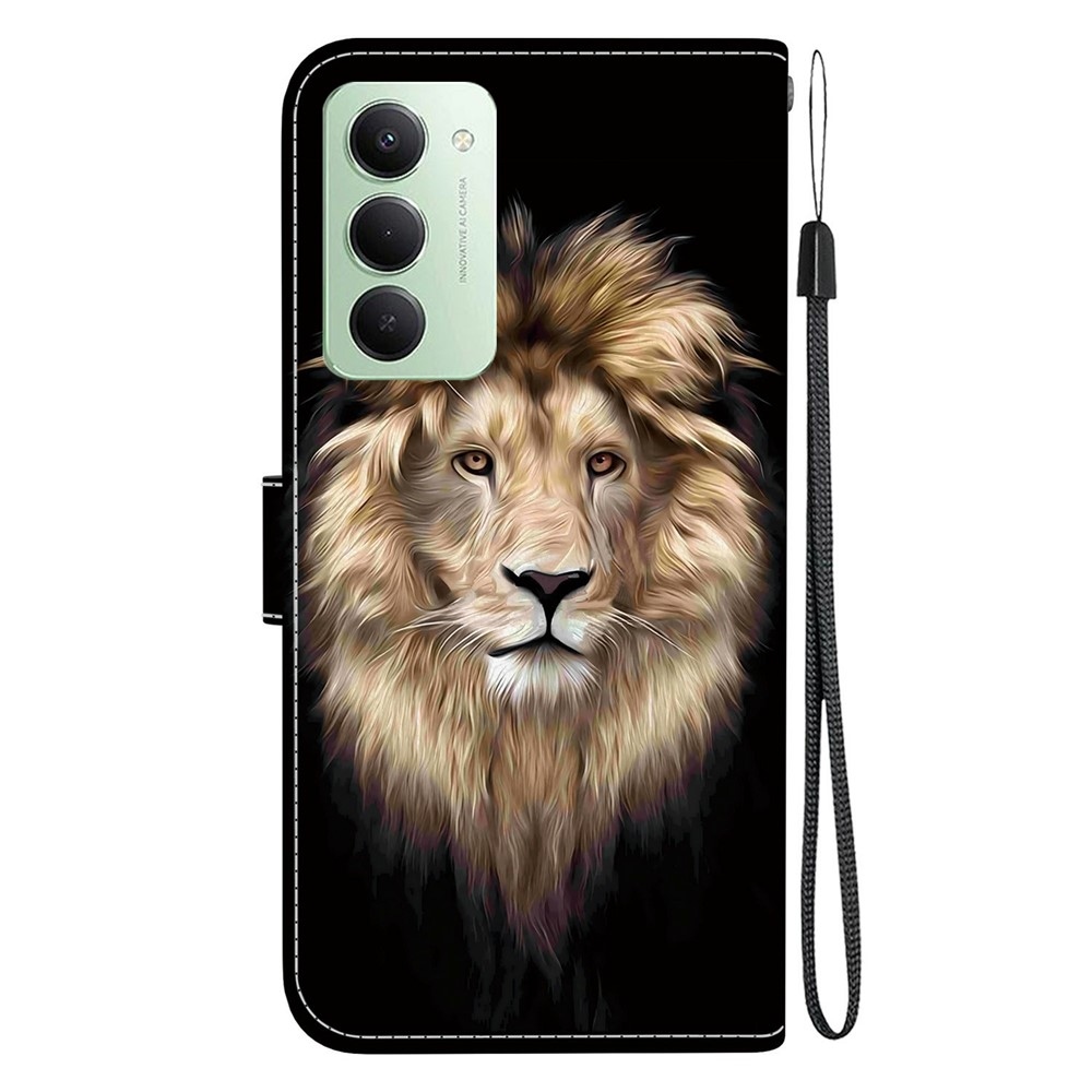 Versatile knížkové pouzdro na Xiaomi Redmi 15 4G (171mm) - lev