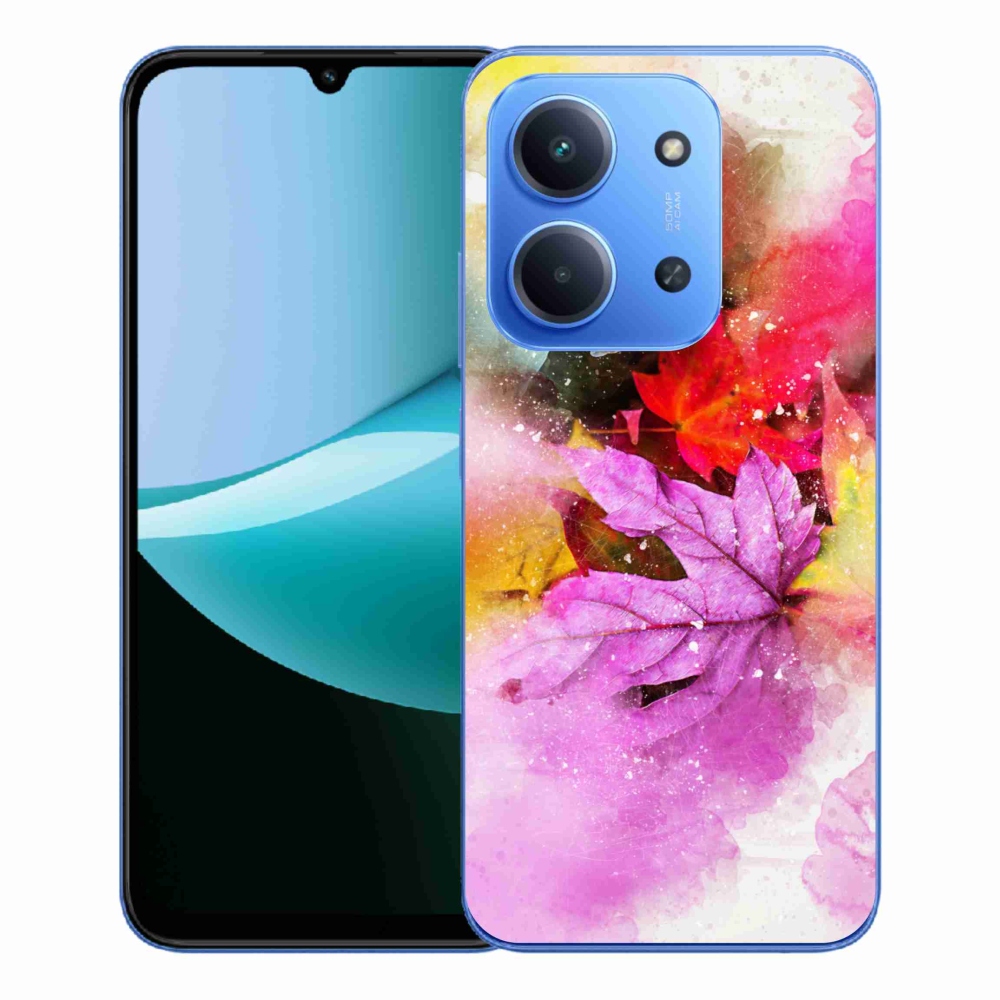 Gelový kryt mmCase na Xiaomi Redmi 15C 4G/5G (173mm) - barevné listy