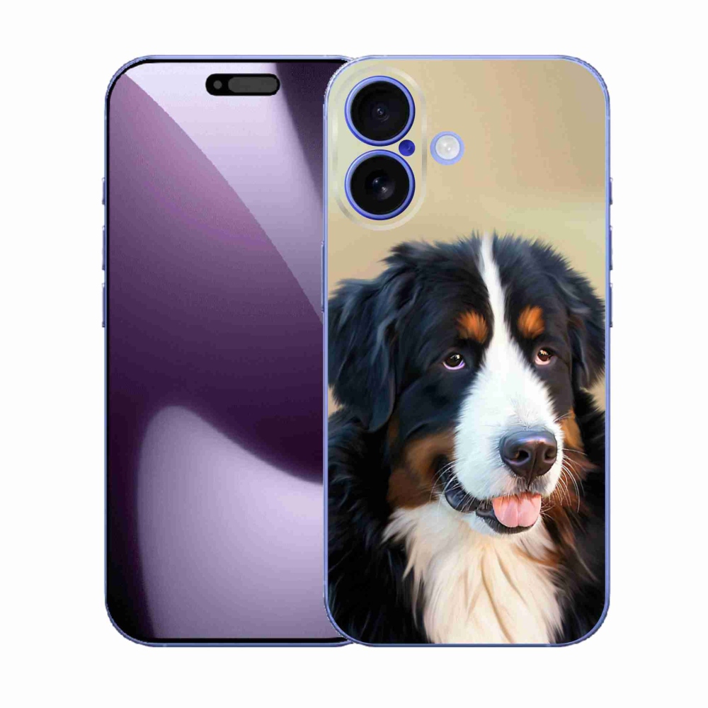 Gelový kryt mmCase na iPhone 17 - bernský salašnický pes
