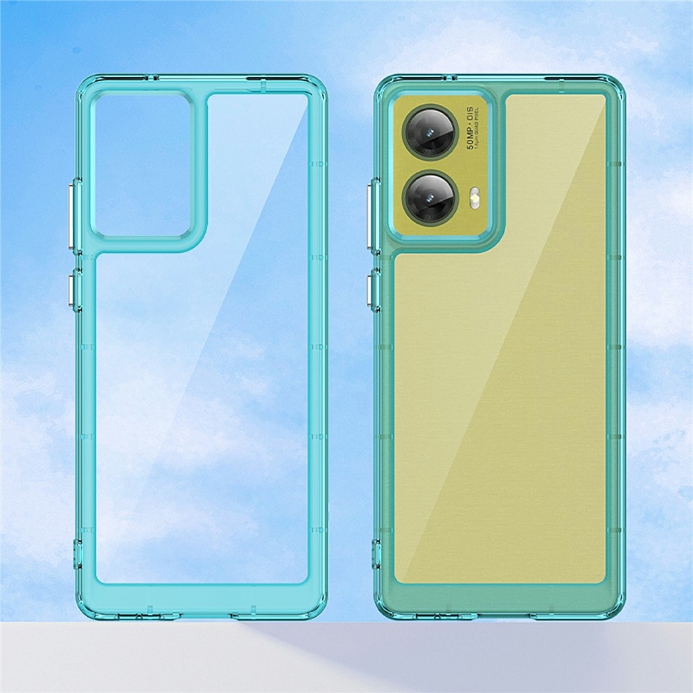 Gelový obal s pevnými zády na Motorola Moto G85 5G - světlemodrý