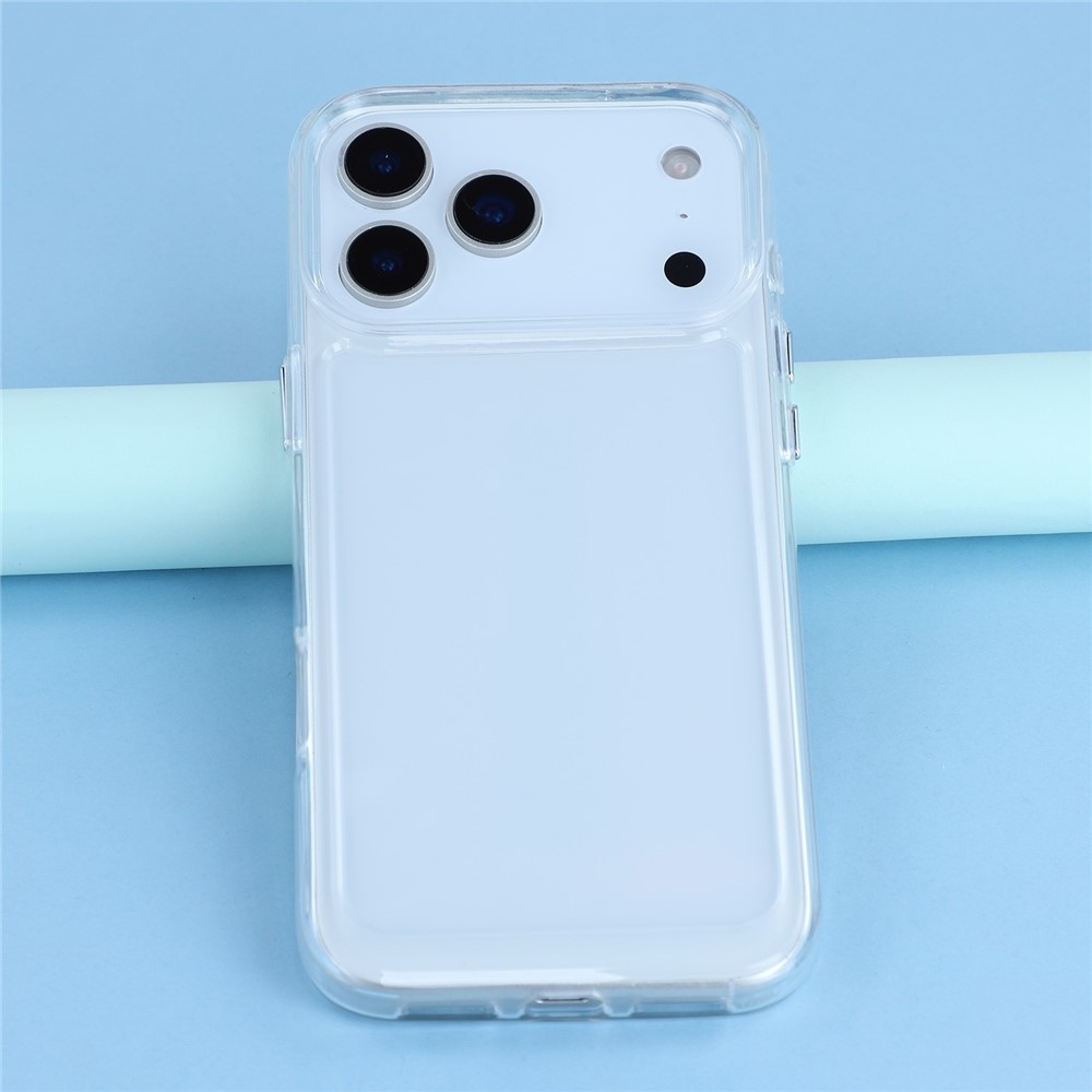 Gelový obal s pevnými zády na iPhone 17 Pro Max - průhledný